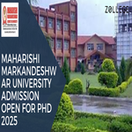 Maharishi Markandeshwar University Admission Open For PhD 2025